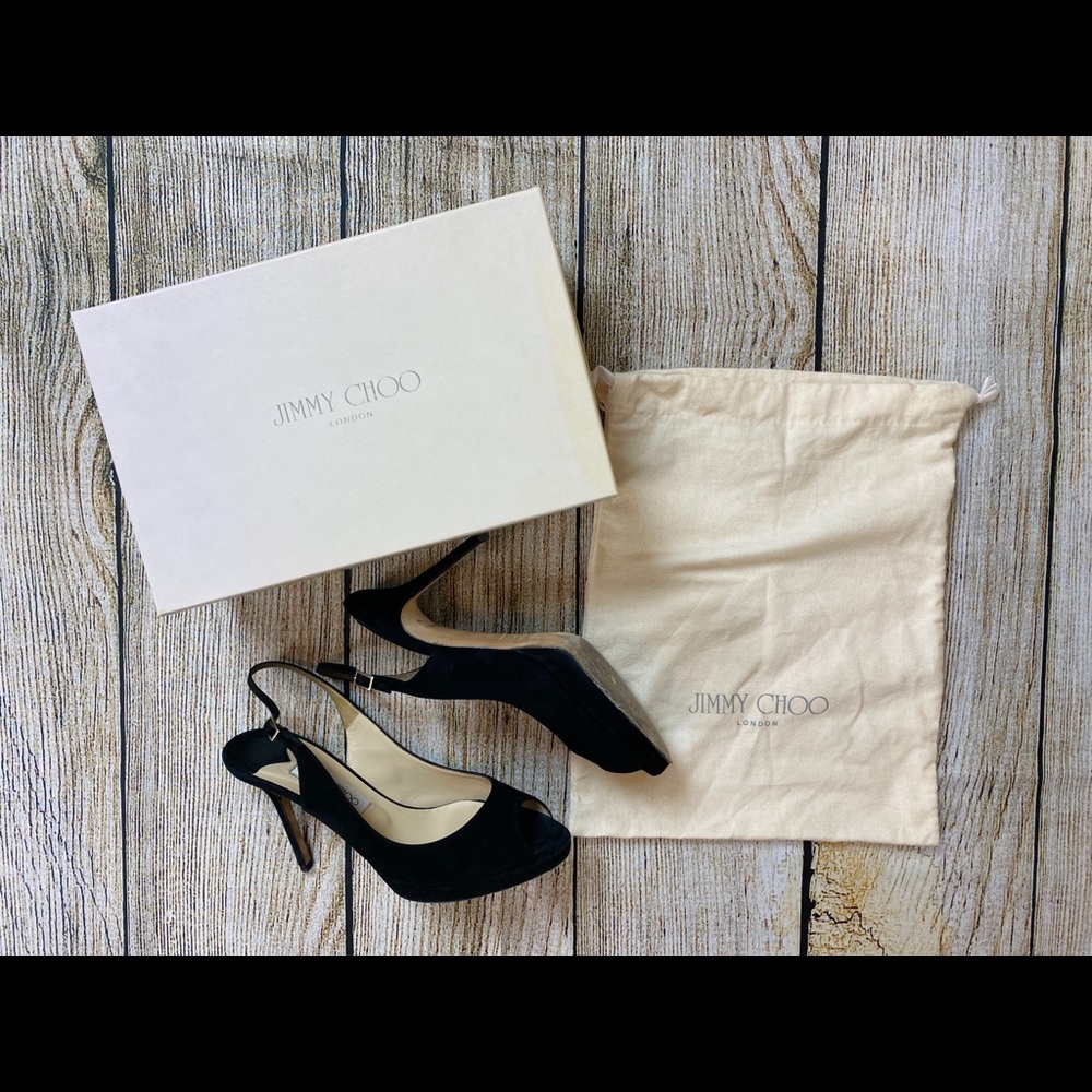 Jimmy Choo Nova Suede Leather Slingback